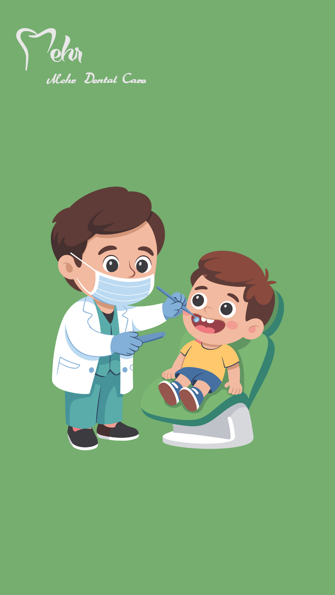 ترمیم دندان شیری قدامی